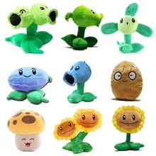 18cm plantas vs zumbi brinquedos ervilha shooter batata girassol bonito pelúcia bonito animal coleção figura boneca recheada presente do ano novo(China)