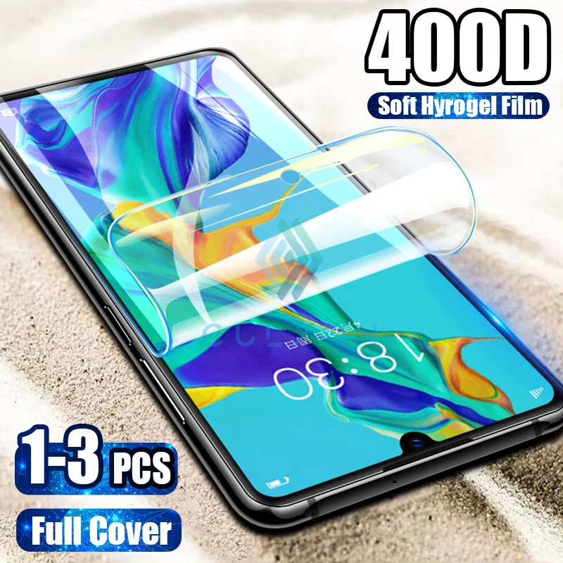 1-3Pcs 400D Full Cover Soft Hydrogel Film For Huawei Nova 5 5i 5T 6 7 SE Honor 8X 9X 20 20s 30 Pro 10 Lite Rear Protective | Мобильные