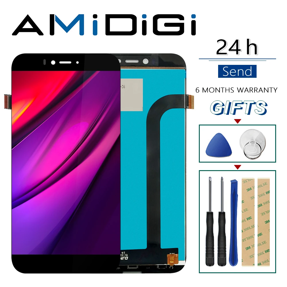 ЖК дисплей и сенсорный экран в сборе для UMI IRON PRO Сменные аксессуары бесплатные