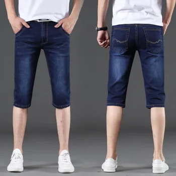 

2019 Mens Short Jeans Summer New Men's Stretch Fashion Casual Slim Fit Best Quality Elastic Denim Shorts Male Brand Clothes