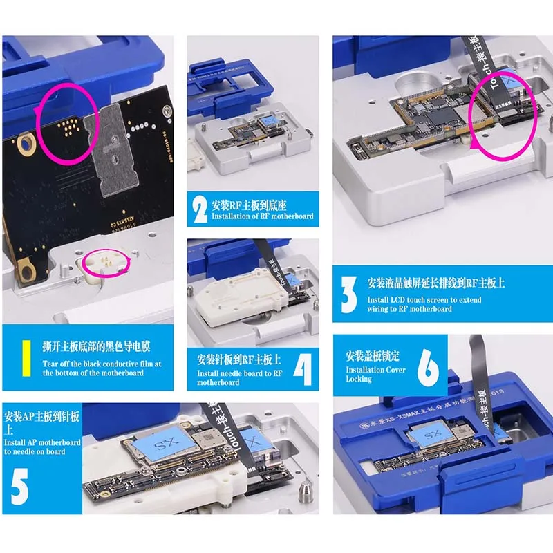 Mijing C11 C13 для iPhone X XS XSMAX материнская плата функция тестирование основной платы слойное приспособление для наладки не требуется сварки