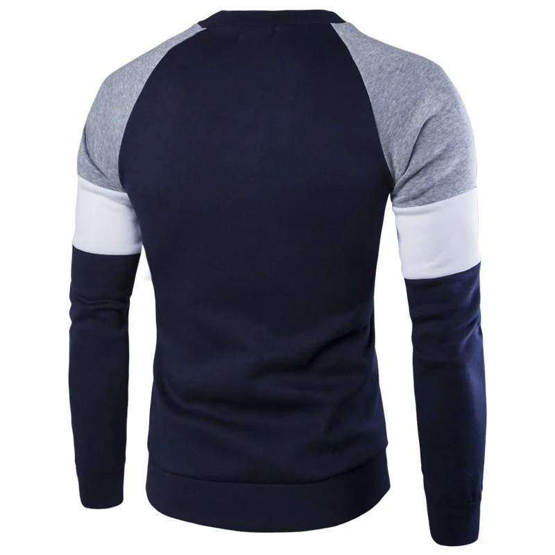Zogaa Men Spring Autumn Sweater Long Sleeve Cotton Sweater Male Casual Solid Slim Fit Chinese Style 5