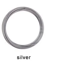 PLA 10M Silver PLA 1,75 мм 10 метров Принтер Нити печатные материалы пластик для 3d ручки экструдер аксессуары части прозрачный белый дерево - Цвет: PLA 10M Silver