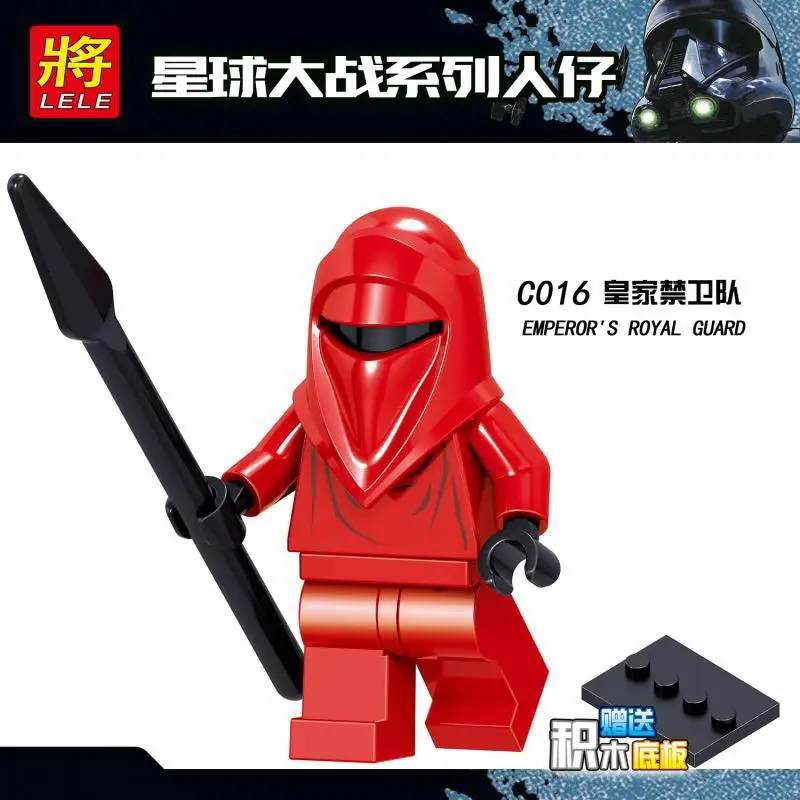 Star Wars Figures Clone Trooper Han Solo Luke Leia Maz Anakin Darth Vader Yoda Obi Wan Figure Building Blocks Toys for Children - Цвет: C016