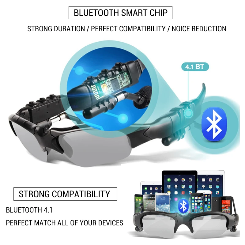 Велосипедные очки VICTGOAL с Bluetooth Мужские поляризационные велосипедные 5 линзами