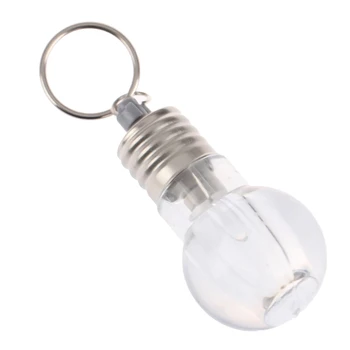 

1pc Creative Colorful Changing LED Flashlight Light Mini Bulb Lamp Key Chain Clear Lamp Torch car Keyring