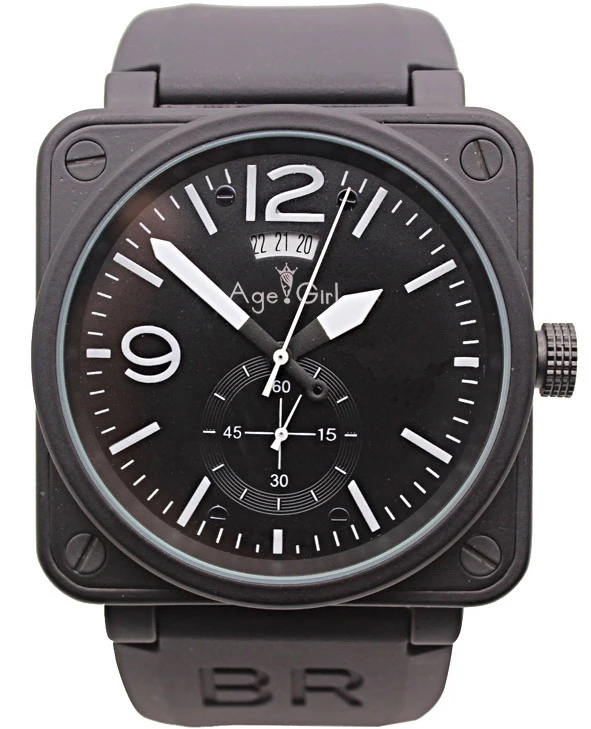 

Famous New Style Men's Automatic Mechanical GMT Date Limited Edition Watch Bell Aviation Mens Sport Dive Watches Black Case Day