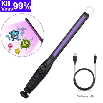 

30LED Rechargeable Germicidal UV Sterilizer Light 30 LED UV Ozone Sterilizer Lamp Tube UVC Germicidal Light Sterilizing Lights