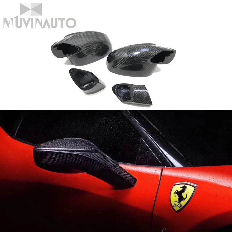 

For Ferrari F458 F488 Carbon Fiber Rearview Mirror Shell Reversing Mirror Assembly