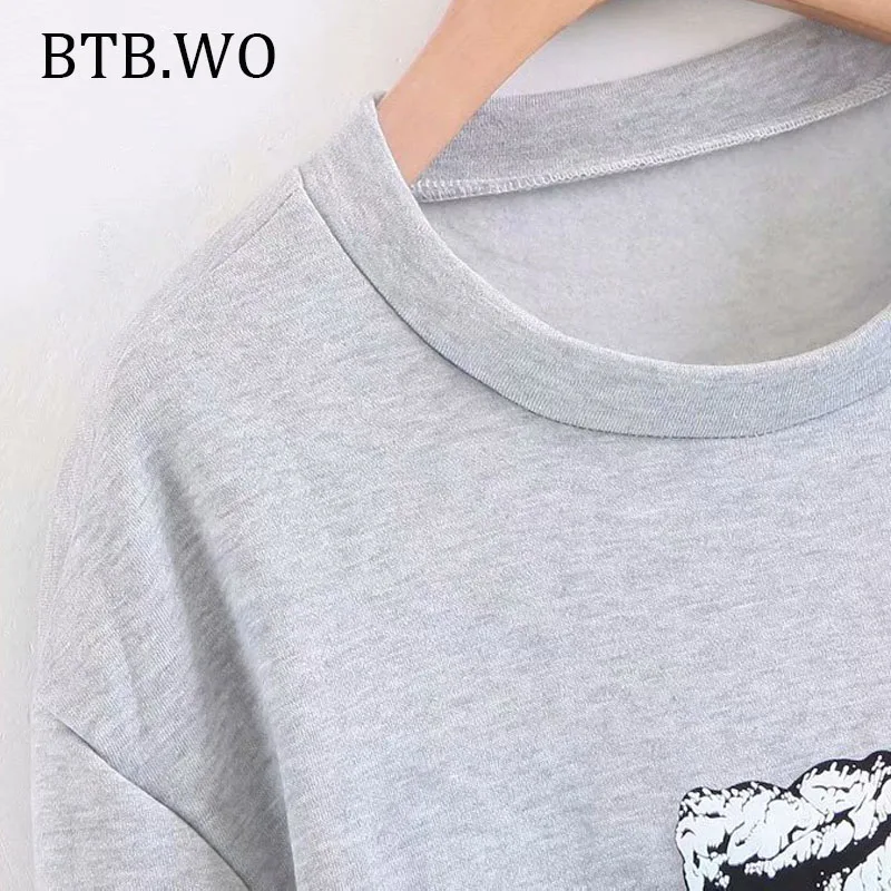 BTB. WO, женские топы, осенне-зимние Стильные повседневные пуловеры с длинным рукавом, теплые свитшоты с изображением динозавра, женские повседневные уличные Топы