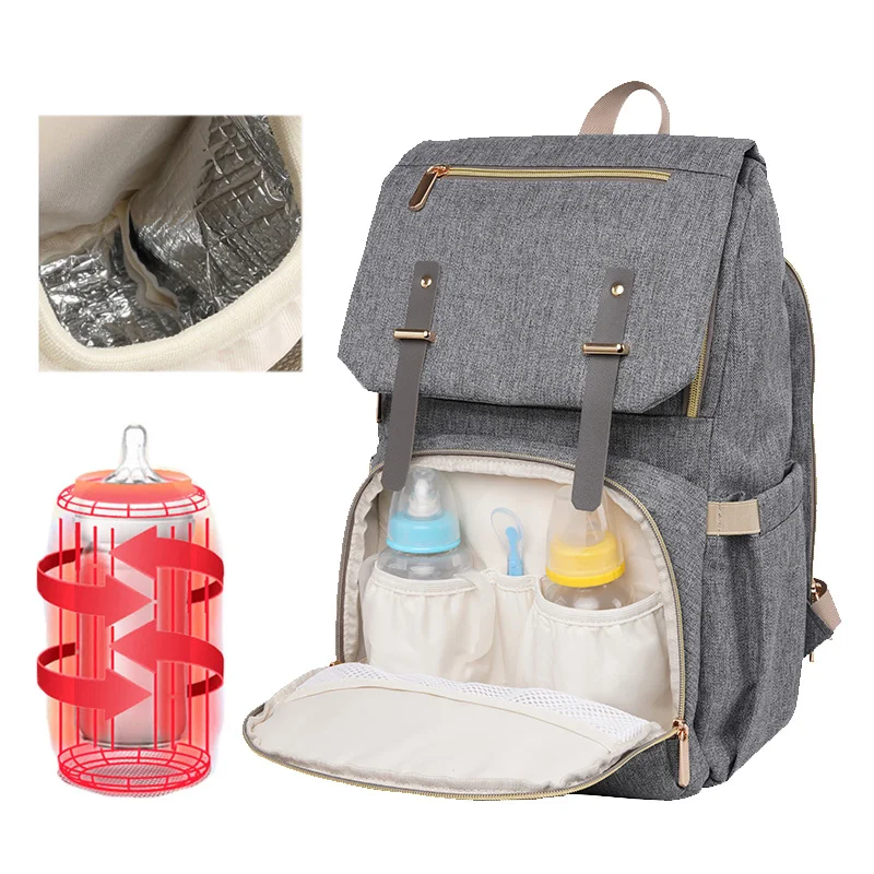 Diaper Bag USB Baby Nappy Bag Mummy Daddy Backpack Large Capacity Waterproof Casual Laptop Bag Rechargeable Holder for Bottle Diaper Bag USB Baby Nappy Bag Mummy Daddy Backpack Large Capacity Waterproof Casual Laptop Bag Rechargeable Holder for Bottle