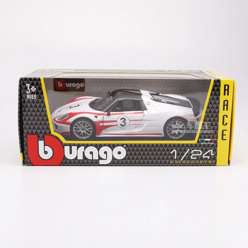 1:24 Литой под давлением сплав супер модель автомобиля игрушка для Porschedal 918 weissach с