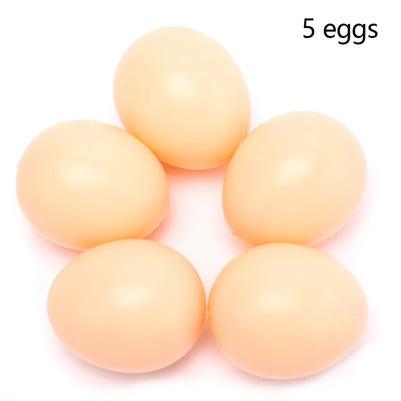 5Pcs Fake Eggs Plastic Farm Hatching Parent-child communication Popular 2018 