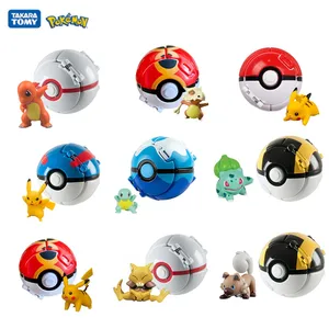 Tomy-figura DE ACCIÓN DE Pokeball, 12 estilos, Pikachu, Squirtle, monstruo de bolsillo, variante, Pokemon, Bola de elfo, modelo de regalo, compra a granel