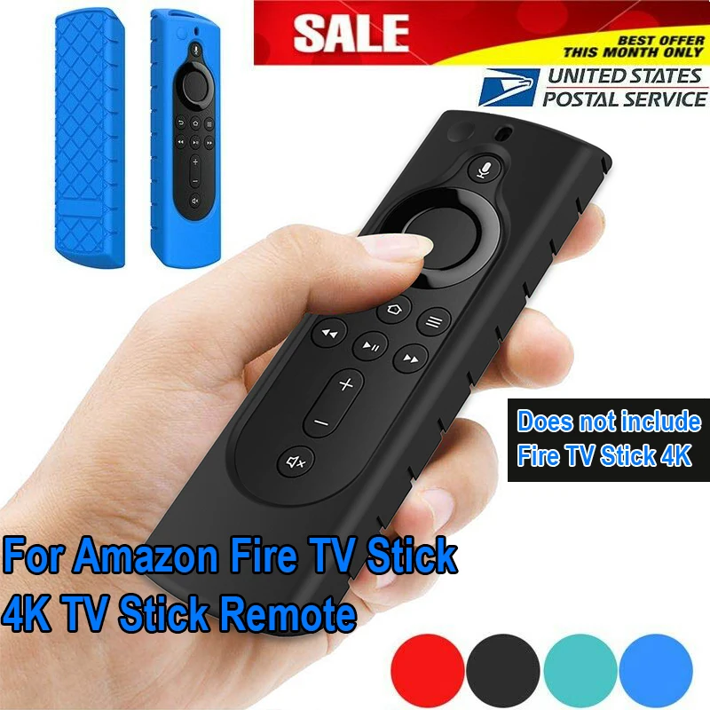 Дистанционный контроль силикон защитный чехол для Amazon Fire tv Stick 4K изготовлен из высококачественного материала, прочный
