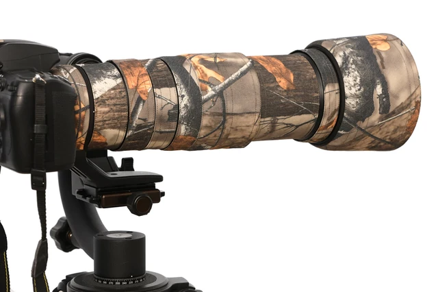 Nikon  AF-S200-500㎜　f5.6E  VR  元箱　迷彩カバー付 ROLANPRO レンズカバー ニコン AF-S 200-500mm f/5.6E ED VR