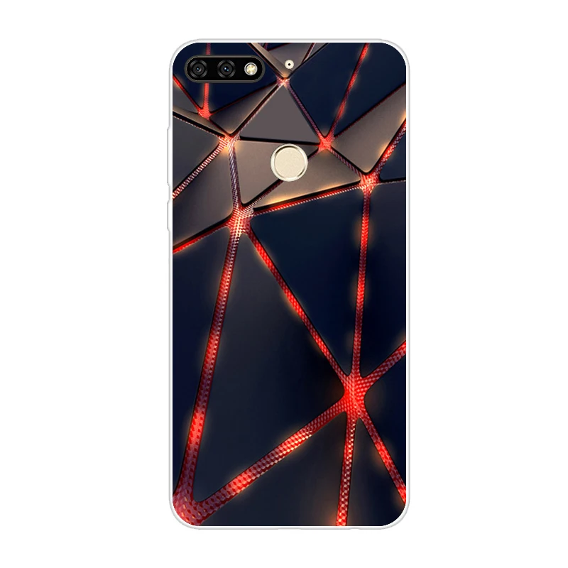 Черный Для huawei Honor 7C чехол 5," AUM-L41 Coque силиконовый мягкий ТПУ задняя крышка на huawei Honor 7C Чехлы Honor 7 C Honor7C 7C бампер - Цвет: Черный