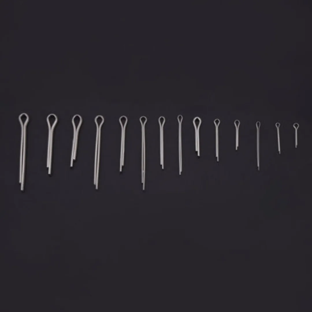 150pcs/pack Hardware Assortment Box Split Cotter Pin Set Stainless Steel Link Pins Cotter Assorted Kit Fastener Pins