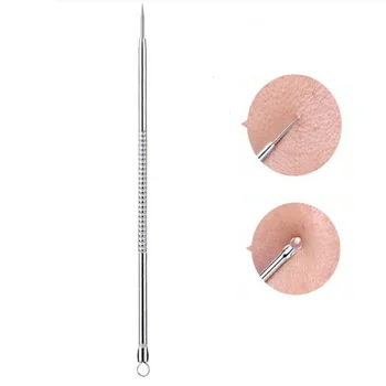 

1pcs Silver Blackhead Comedone Acne Blemish Extractor Remover Stainless Needles Remove Tools removedor