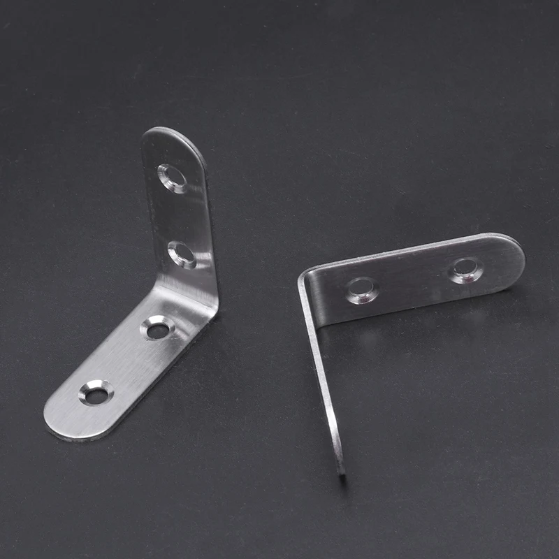 10 x Stainless Steel Shelf Support Corner Brace Angle Bracket 50x50mm