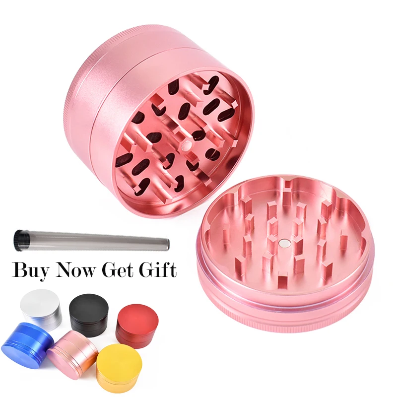 Tobacco Grinder Mill-Machine Cigarette-Tools Weed-Crusher Dry-Grass Metal 63MM Pepper