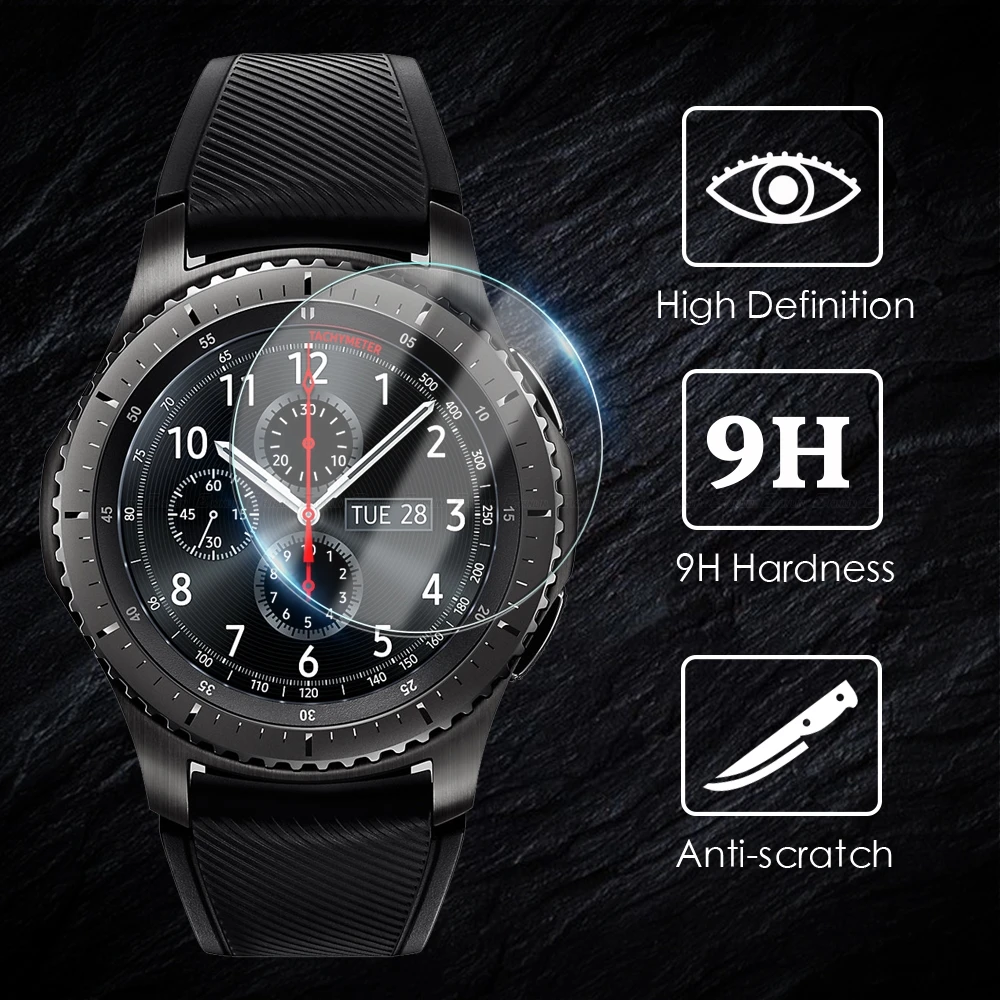 9H 2.5D прозрачное закаленное стекло для Samsung Galaxy Smart Watch Watch3 3 41 мм 45 46 42 Gear S3 S2 LTE 3G