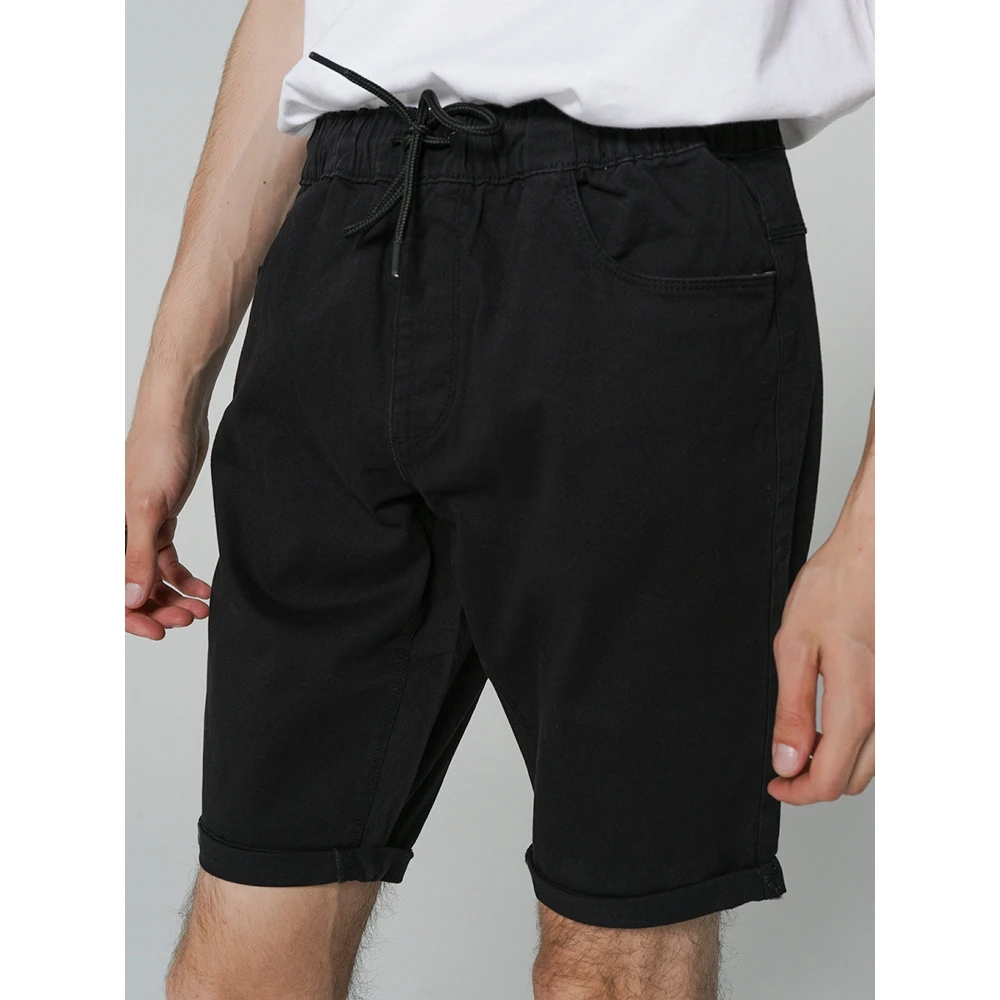 Pantalones cortos A7986 para 98% algodón, 2% elastano, negro|Pantalones cortos| - AliExpress