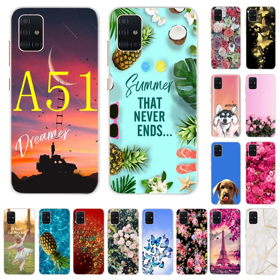 A51 nice For samsung galaxy a51 Case Silicone Painting SofT TPU phone cover A 51 review Fundas Coque bumper |