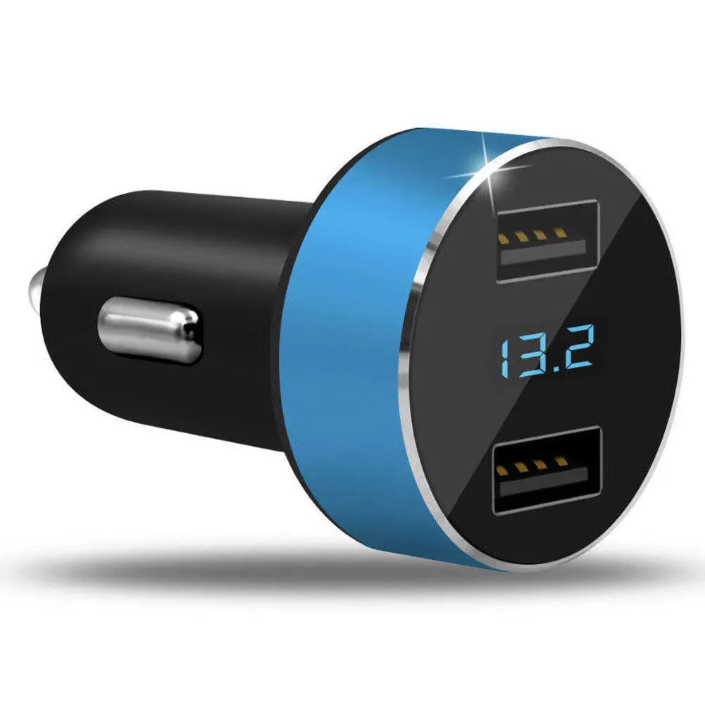 Mini Dual USB 5V Car Charger 3.1A Fast Charging 2 Port USB Phone Fast Charger Car USB Socket Adapter Car Accessory