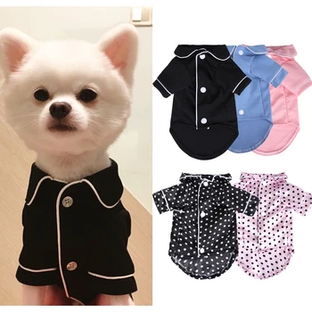 

XS-XL Pet Dog Pajamas Winter Dog Jumpsuit Clothes Cat Puppy Shirt Fashion Pet Coat Clothing For Small Dogs French Bulldog Yorkie