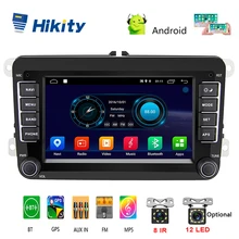 Hikity 2 Din 7 ''стерео Android gps навигация Bluetooth Радио IPOD FM RDS карта для Volkswagen/Passat/POLO/GOLF/Skoda/Seat