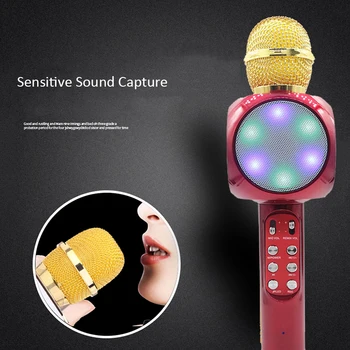 

WS1816 KTV speaker Wireless Bluetooth speaker Karaoke Microphone Speaker USB Audio Phone Speaker For Mobile Phone Music Player
