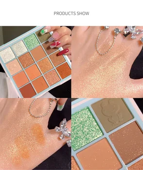 

MAFFICK 16 Color Matte Glitter Eye Shadow Palette Waterproof Earthy Non-flying Powder Multi-color Shimmer Eyeshadow Makeup TSLM2