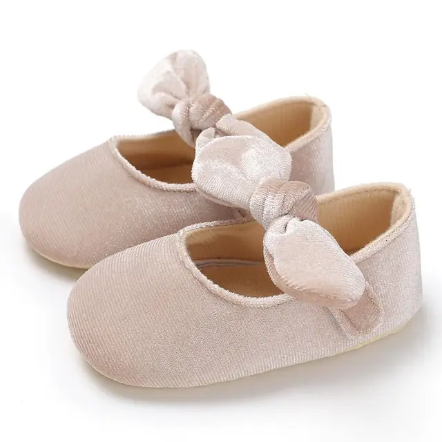 Baby Girls Cotton Shoes Retro Spring Autumn Toddlers Prewalkers Cotton Shoes Infant Soft Bottom First Walkers 0-18M D4-M