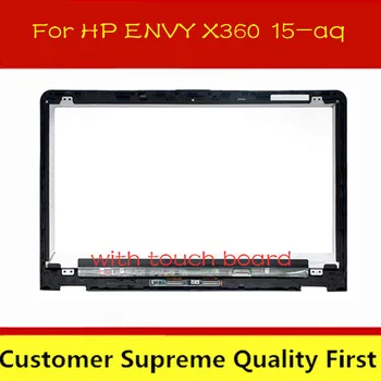 

For HP ENVY x360 15-AQ 15.6" FHD LCD LED Touch Screen Assembly+Bezel 30 pin 1920*1080 LP156WF6-SPM1 digitizer panel with frame