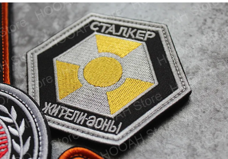 Полоса ядерный Мощность завод излучения патч Сталкер s.t.a.l.k.e. Фракции наёмников одиночек атомная сила значок патч Чернобыль