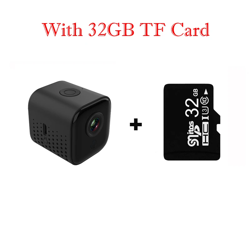 Full HD 1080P Мини WiFi IP камера ночного видения безопасности Camaras Espia Oculta домашний монитор безопасности видео Cam микро DVR видеокамеры - Цвет: With 32GB TF Card