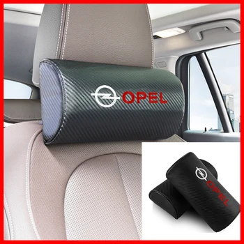 

Car Carbon Fiber Headrest Neck Rest Pillow Rest Travel Neck Head Support Pillow for Opel OPC Corsa Mokka Vectra Astra Insignia