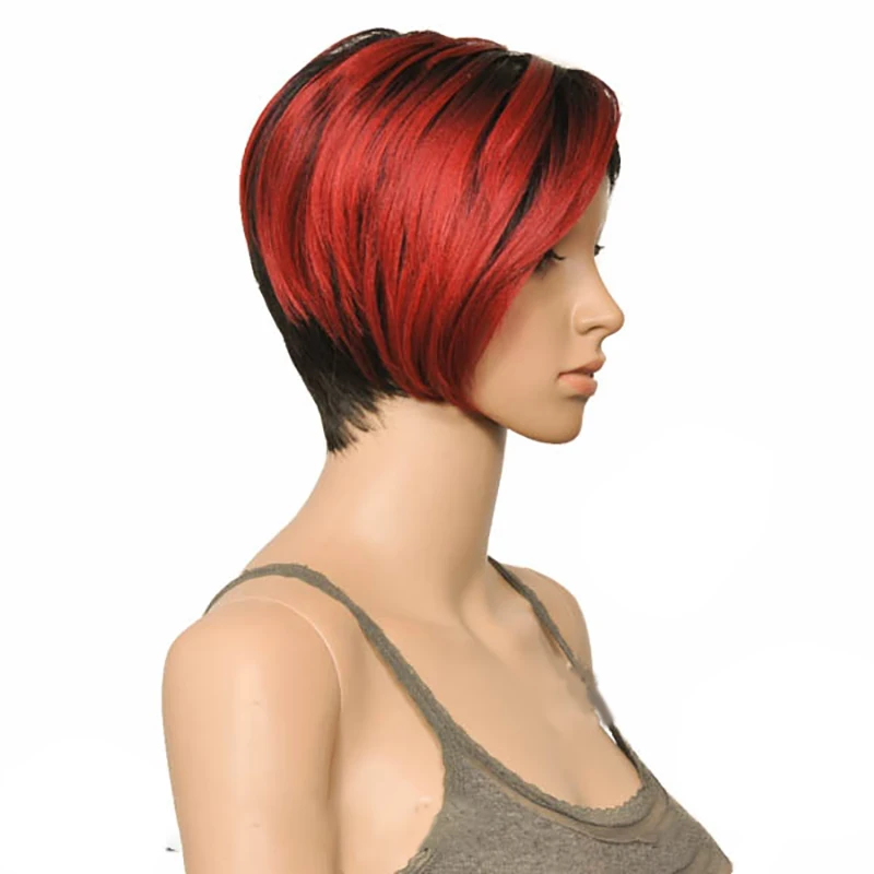 HAIRJOY синтетический парик для волос короткая бритва с длинной стороной взрыва 9 цветов