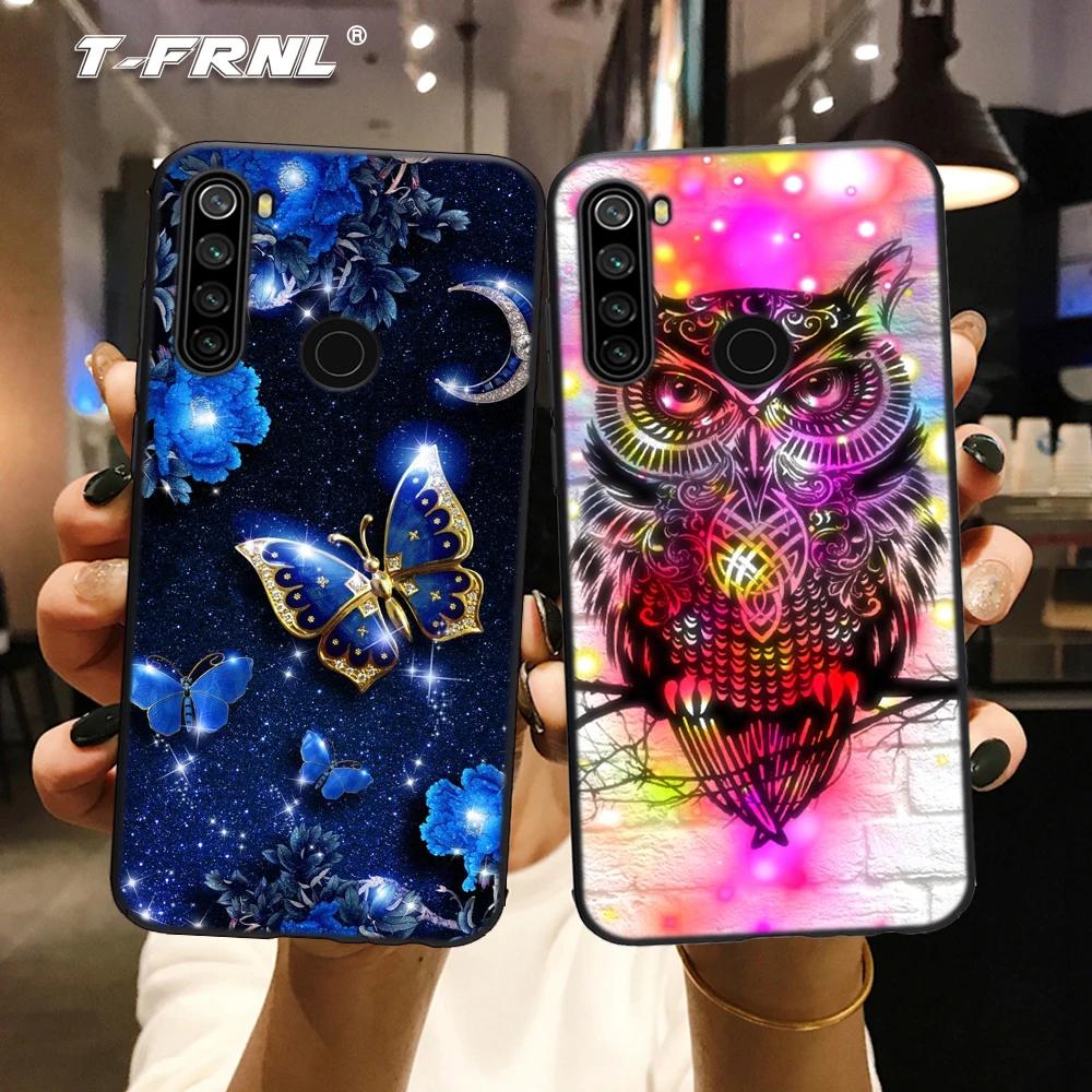 Чехол для Redmi note 8T новый стиль чехол Xiaomi мягкий ТПУ Mi 9t с совой бабочкой 7 8 Pro 10 |