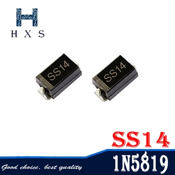 

100pcs sma 1N5819 SMD IN5819 1A 40V do-214ac Schottky diode ss14