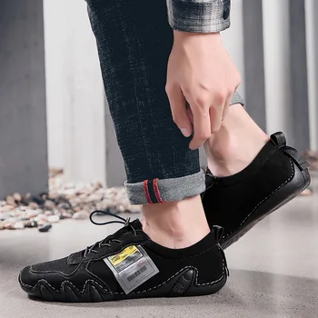 

Large Size 45 46 Men Loafers KPOCCOBKN Shoes Men Loafers Soft Bottom Men Casual Shoes Genuine Leather Cow Leather Slip-on Summer