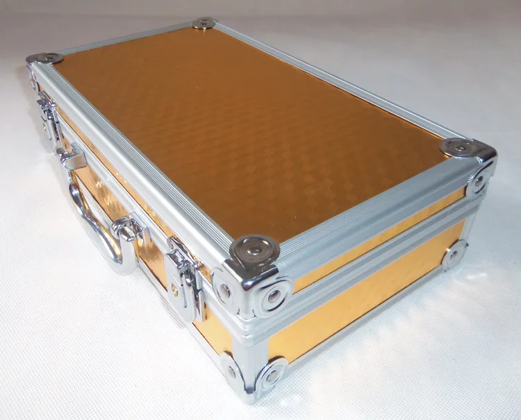 

waterproof box with foam Clipper Case Aluminium Framed Equipment Tool Handy Case Portable Carrier Container Toolbox