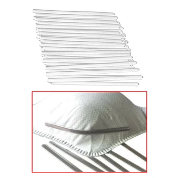 

90mm Aluminum Strip Masks w/ Adhesive Wrapped Metal Strips Straps Nose Bridge Strip for DIY Face Masks Bridge Nose Clips