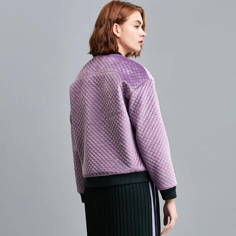 

2019 Early Autumn New Style Fashion Casual Female Jacket Western Style Baseball Uniform WOMEN'S Dress Versatile Solid Color Coat