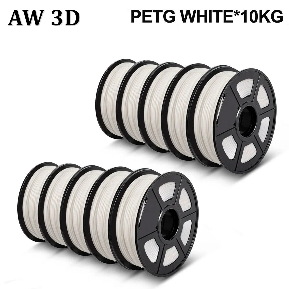 AW 3D PETG Filament 10 Rolls 3D Printer petg filament 10kg 1 75mm Diameter Tolerance 0