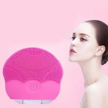 

Class 7 Waterproof Sonic Electric Cleansing Instrument Portable Silicone Wash Face Brush Facial Cleaning Device Beauty Tools