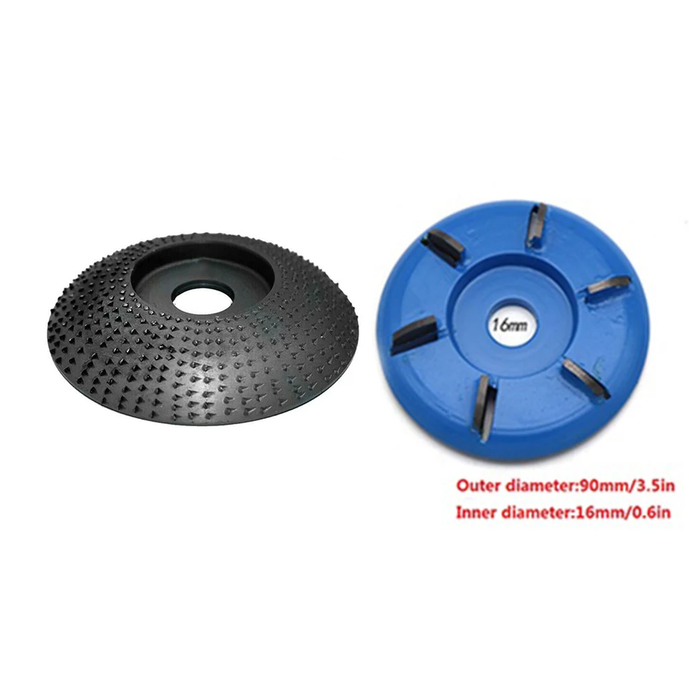 

2Pcs Wood Grinding Wheel Grinder Disc & 6 Teeth Angle Milling Cutter Tools Set Angle Grinding Wheel