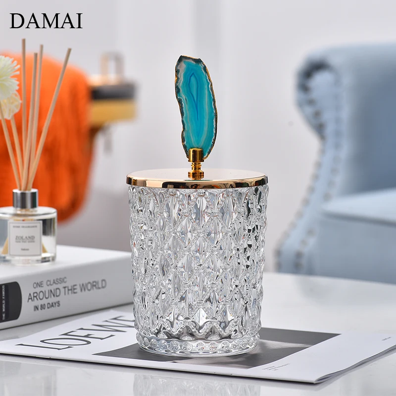Golden Elk Glass Bottle Animal Decorative Candy Glass Jars with Lids Sugar Dried Fruit Tanks Coffee Table Desktop Storage Jar 2