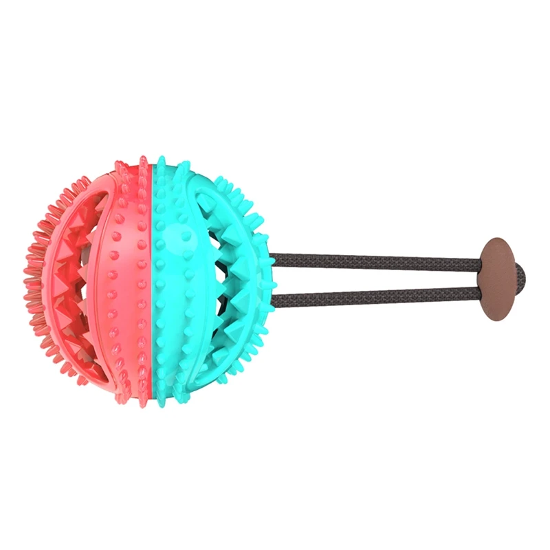 

Dog Interactive Natural Rubber Ball Puppy Chew Toy Food Dispenser Ball Bite-Resistant Clean Teeth Pet Playing Balls Pet Dog Toys